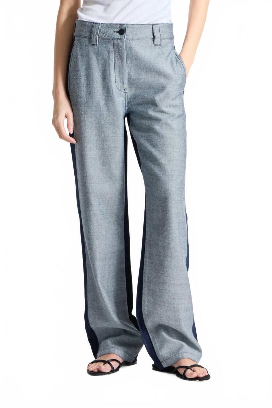 NEW SAINT ART jonas reverse denim pants in dark indigo
